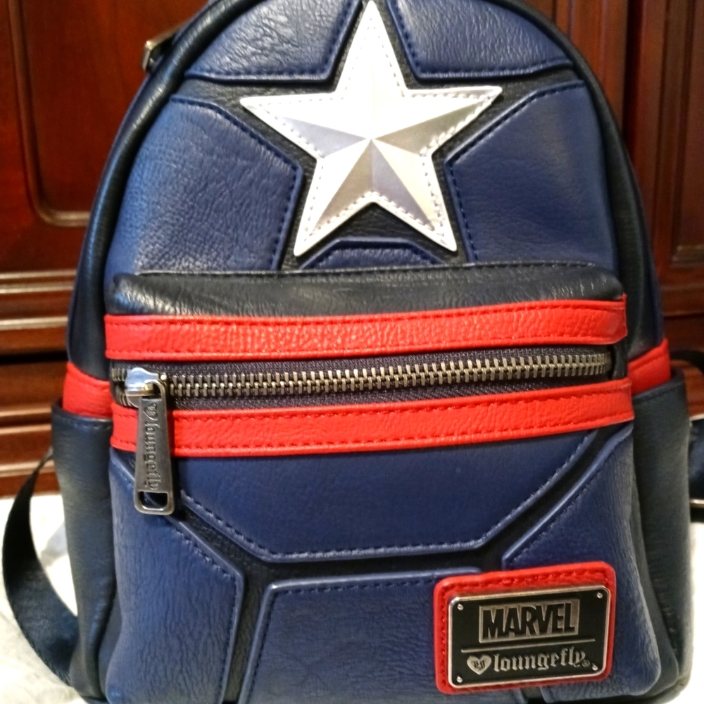 Captain America RARE mini backpack Loungefly